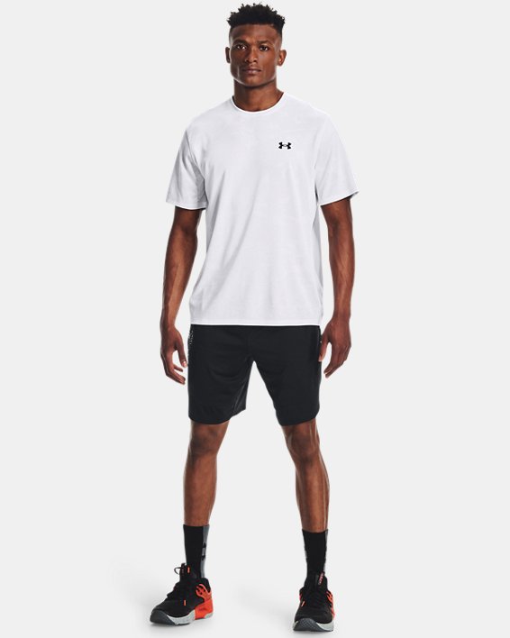 Men's UA Stretch Train Logo Shorts, Black, pdpMainDesktop image number 2